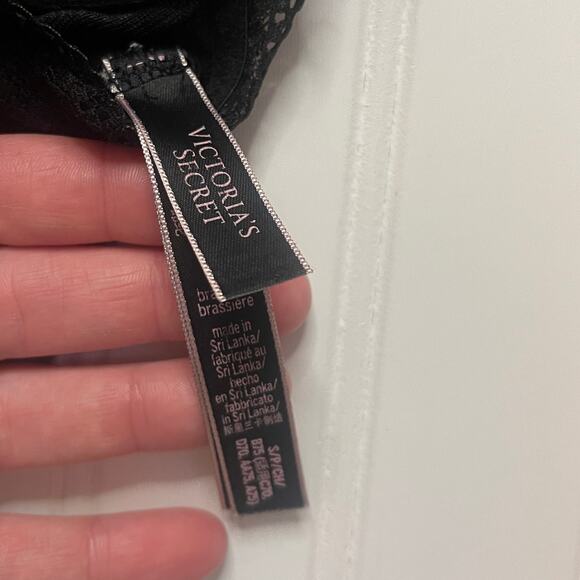 Victorias Secret Padded Lace Bra Bralette Intimates Racerback Womens Small - Picture 4 of 5